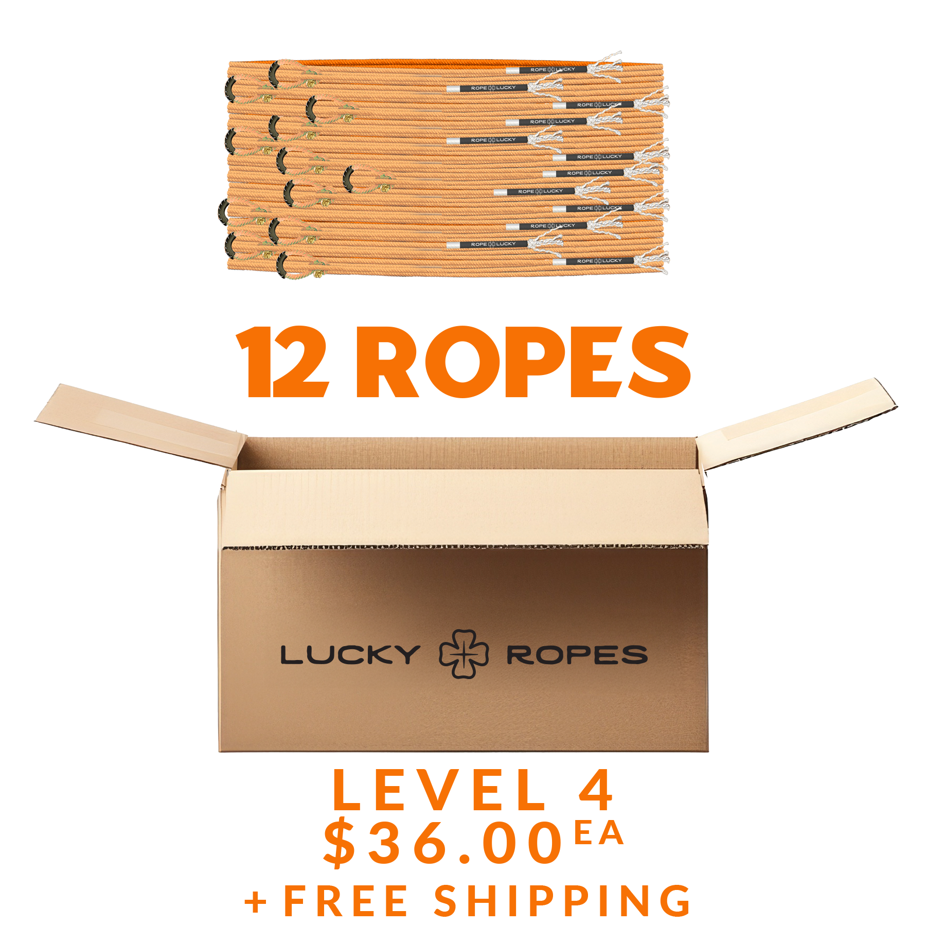 Rope Lucky Heel Rope - Orange