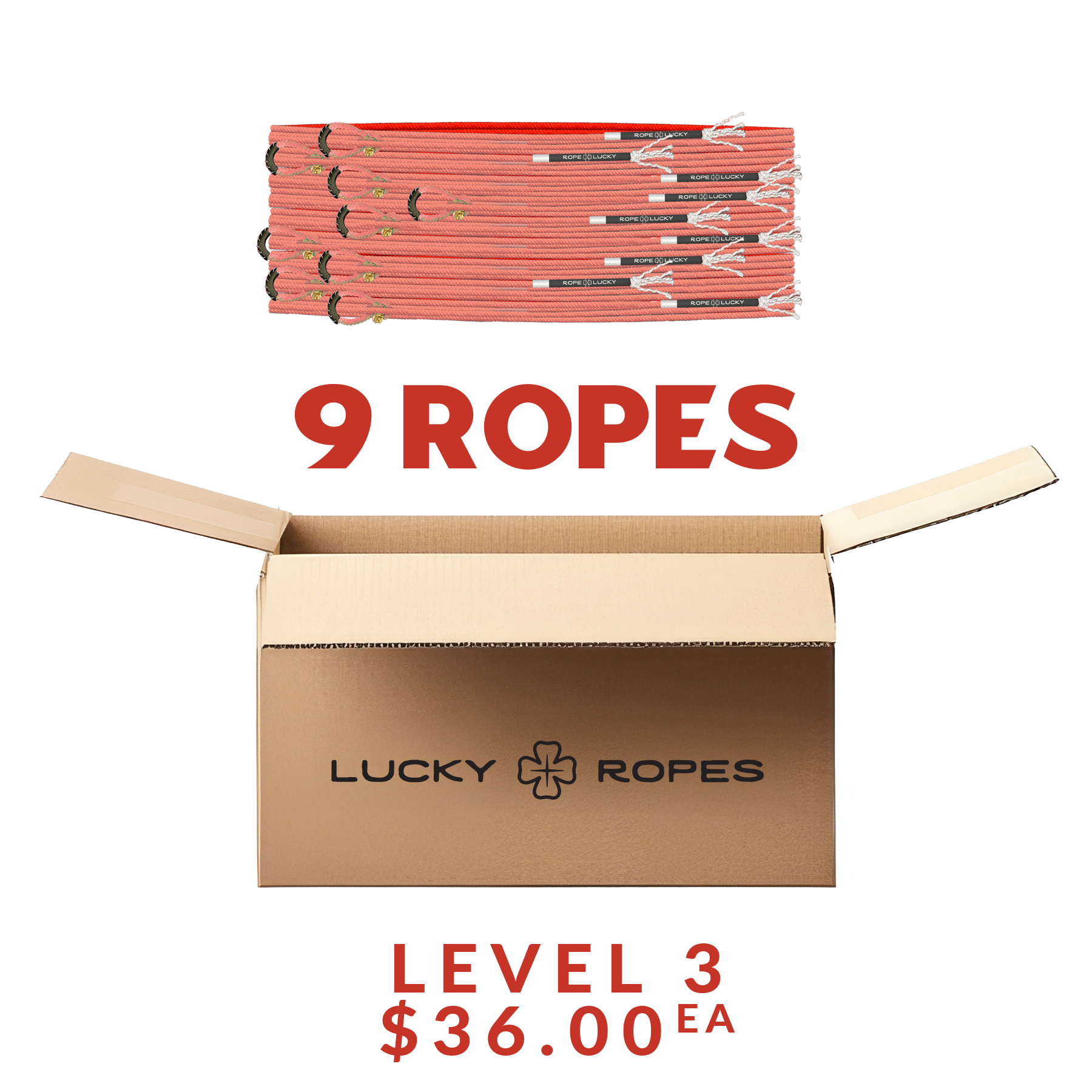 Rope Lucky Heel Rope - Red