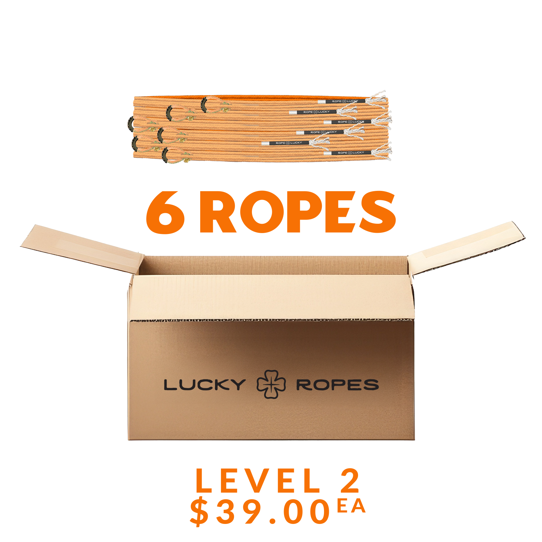 Rope Lucky Heel Rope - Orange
