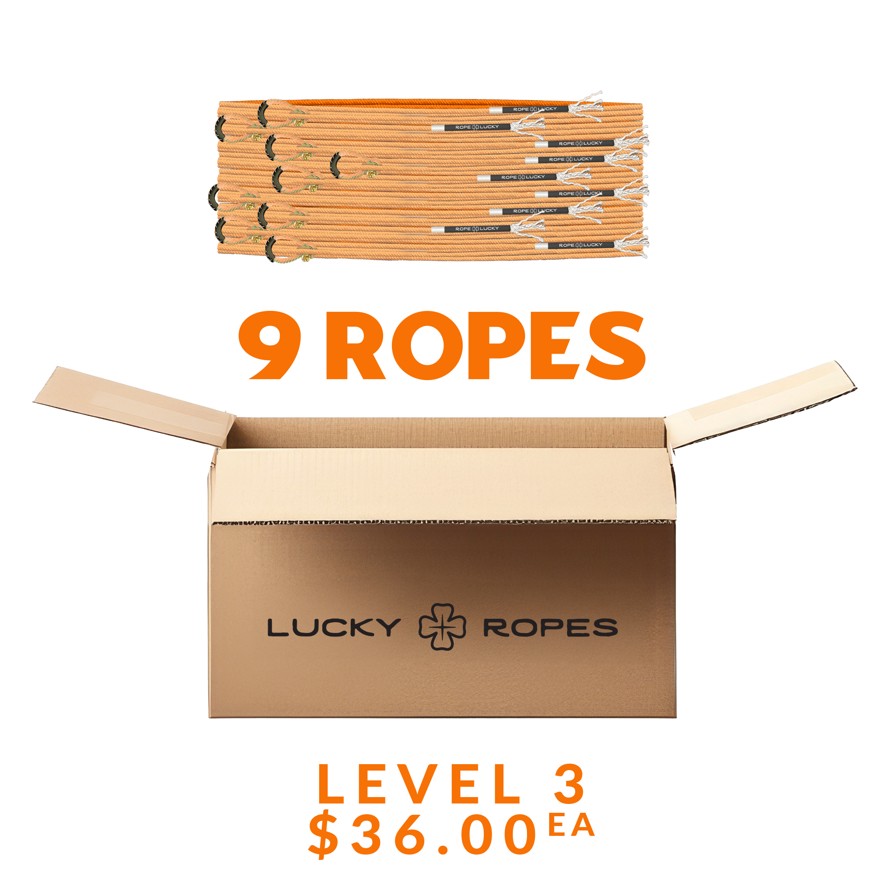 Rope Lucky Heel Rope - Orange