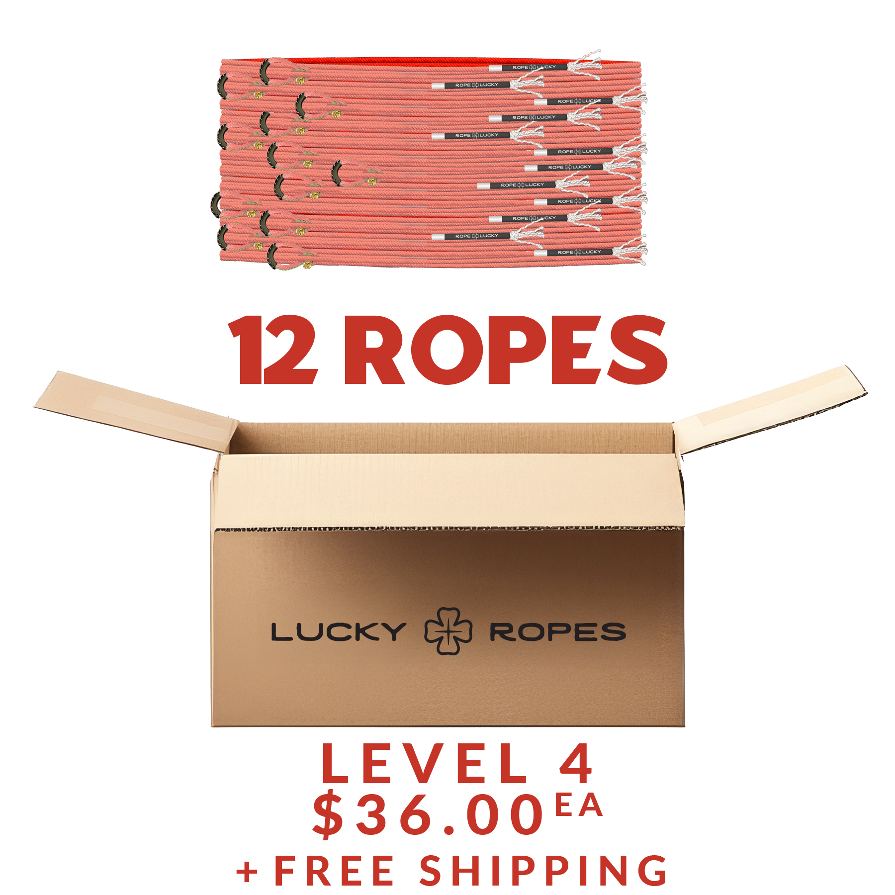 Rope Lucky Heel Rope - Red