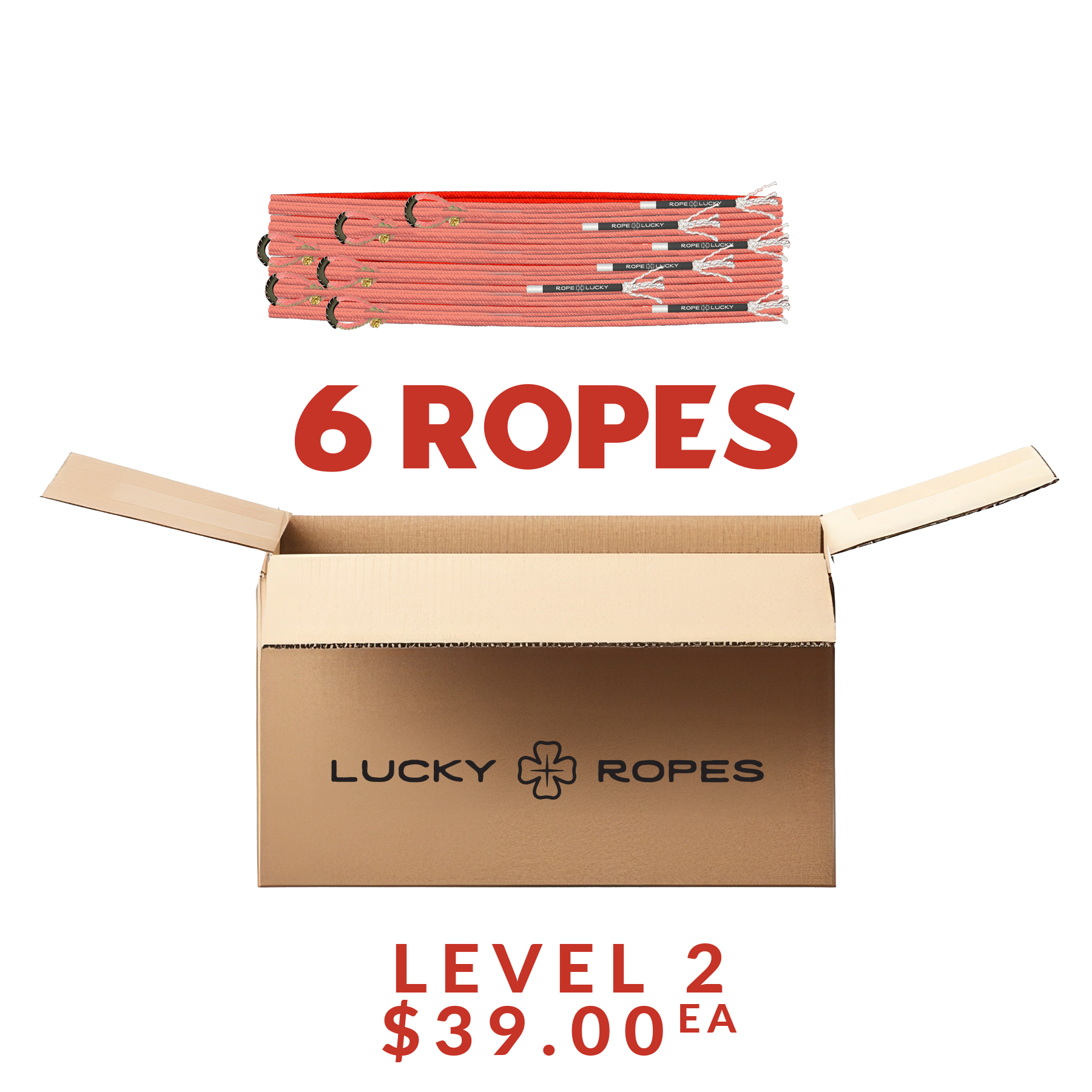 Rope Lucky Heel Rope - Red